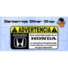 Pegatina advertencia honda 02