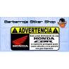pegatina advertencia honda cbr