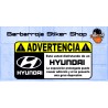 Pegatina advertencia hyundai