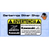 Pegatina advertencia kawasaki z 650