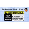 Pegatina advertencia kawasaki z 800  02