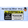 Pegatina advertencia kawasaki z 900