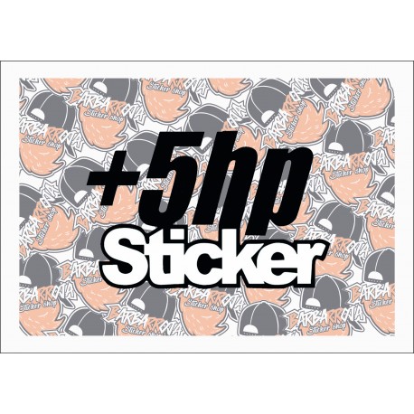 +5 HP STICKER +5 HP STICKER