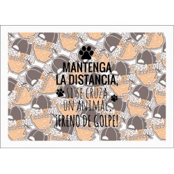 MANTENGA DISTANCIA, SI SE CRUZA UN ANIMAL, ¡FRENO DE GOLPE!