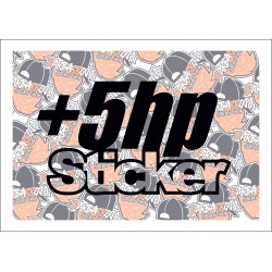 +5hp Sticker
