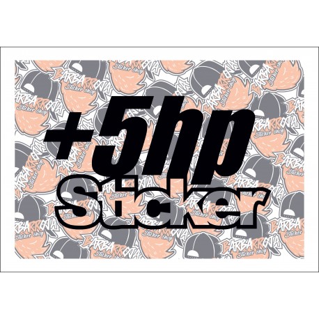 +5hp Sticker +5hp Sticker