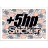 +5hp Sticker