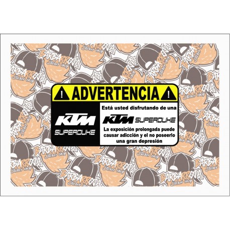 ADVERTENCIA KTM SUPERDUKE