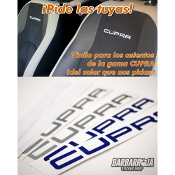 LETRAS ASIENTO CUPRA