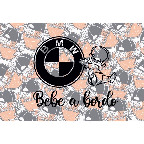 BEBÉ A BORDO - Vinilo decorativo bebé a bordo para vehículos BMW 07459 -  Vinilos decorativos personalizados - Tienda online de vinilos decorativos  al mejor precio