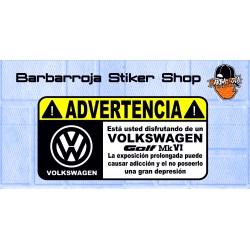 Advertencia volksvagen golf mk6