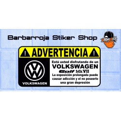 Advertencia volksvagen golf mk7