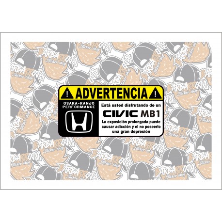 ADVERTENCIA CIVIC MB1