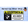 Pegatina advertencia bmw e46