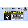 Pegatina advertencia bmw e81